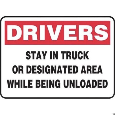 Accuform STOP Safety Sign NO PEDESTRIANS MVHR936XP MVHR936XP